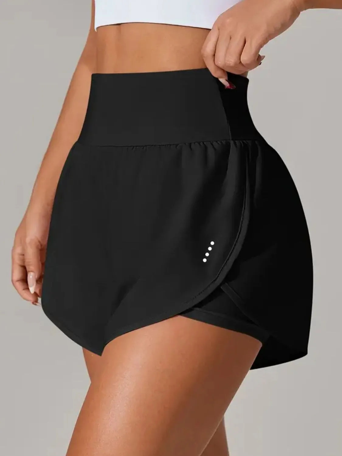 Pocketed High Waist Active Shorts - Trend Nova