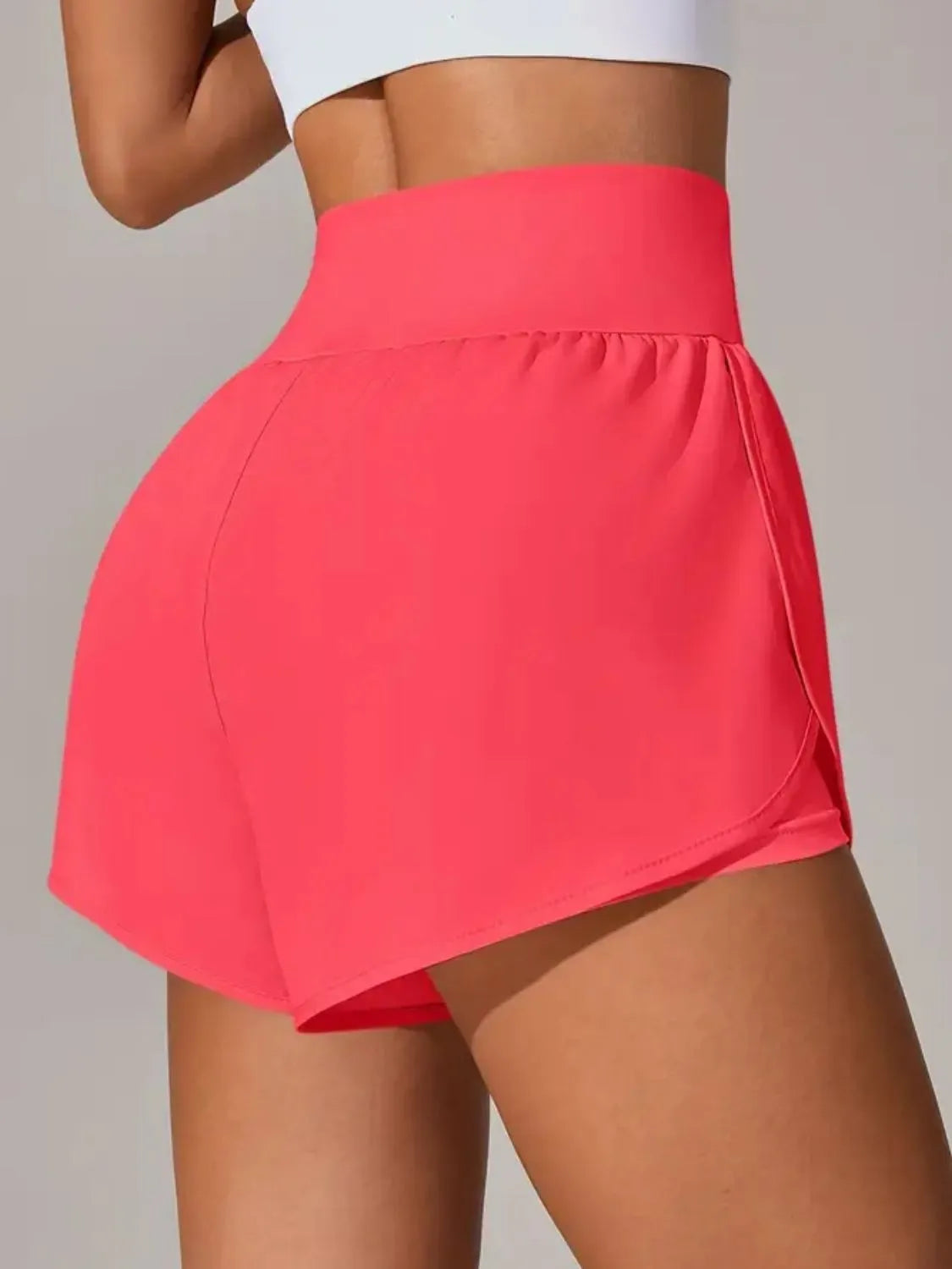Pocketed High Waist Active Shorts - Trend Nova