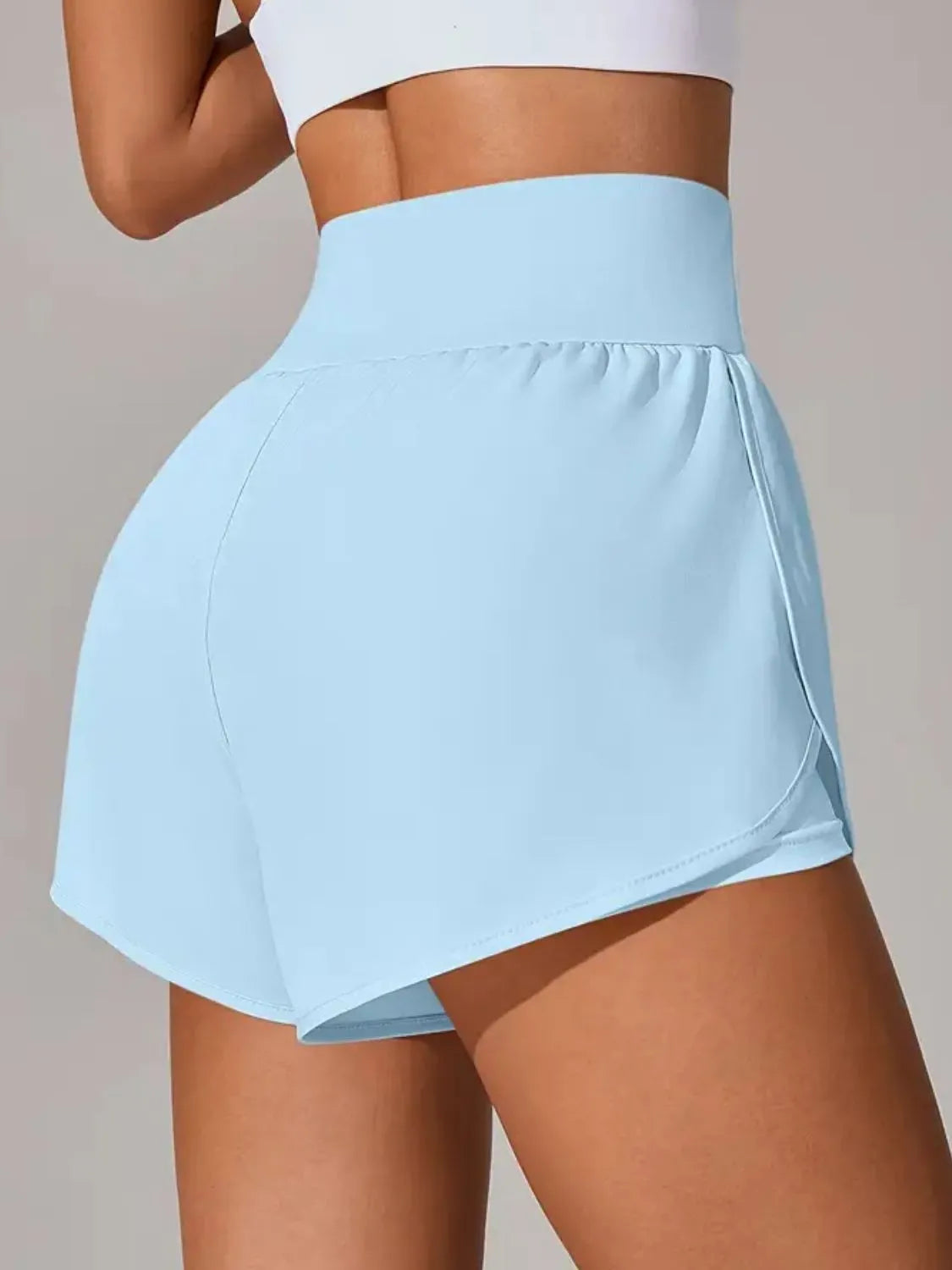 Pocketed High Waist Active Shorts - Trend Nova