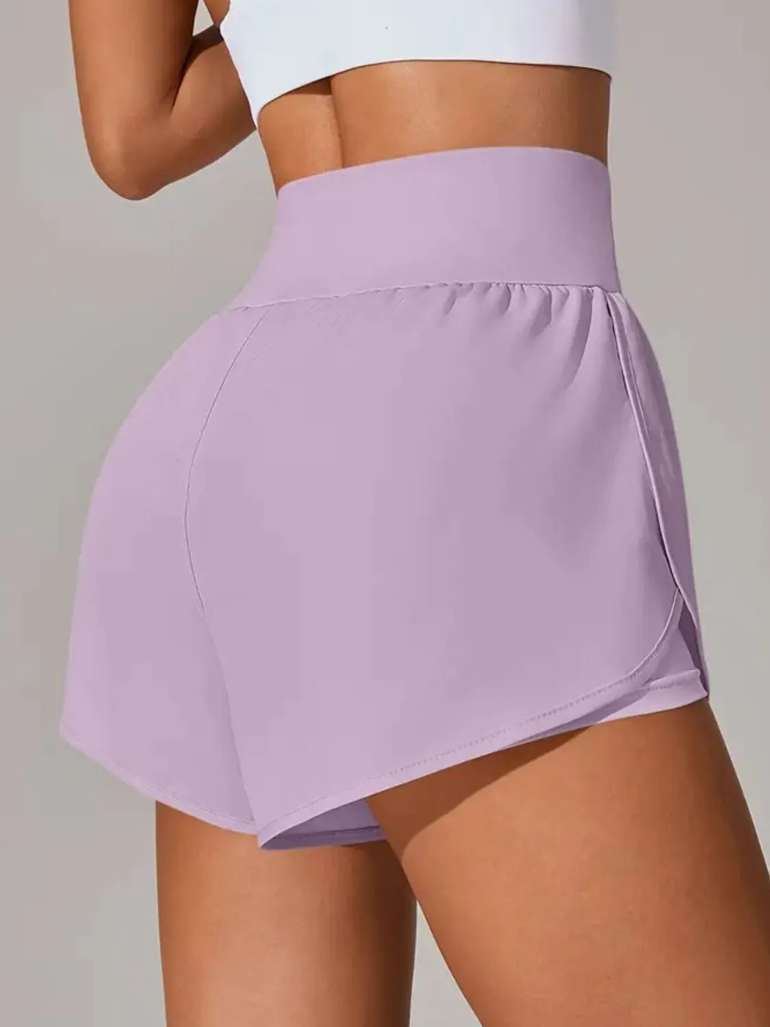Pocketed High Waist Active Shorts - Trend Nova