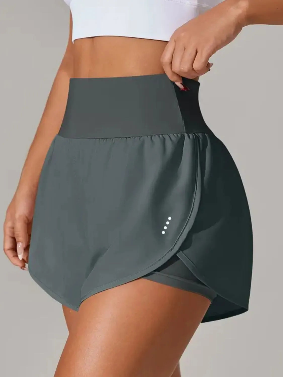 Pocketed High Waist Active Shorts - Trend Nova