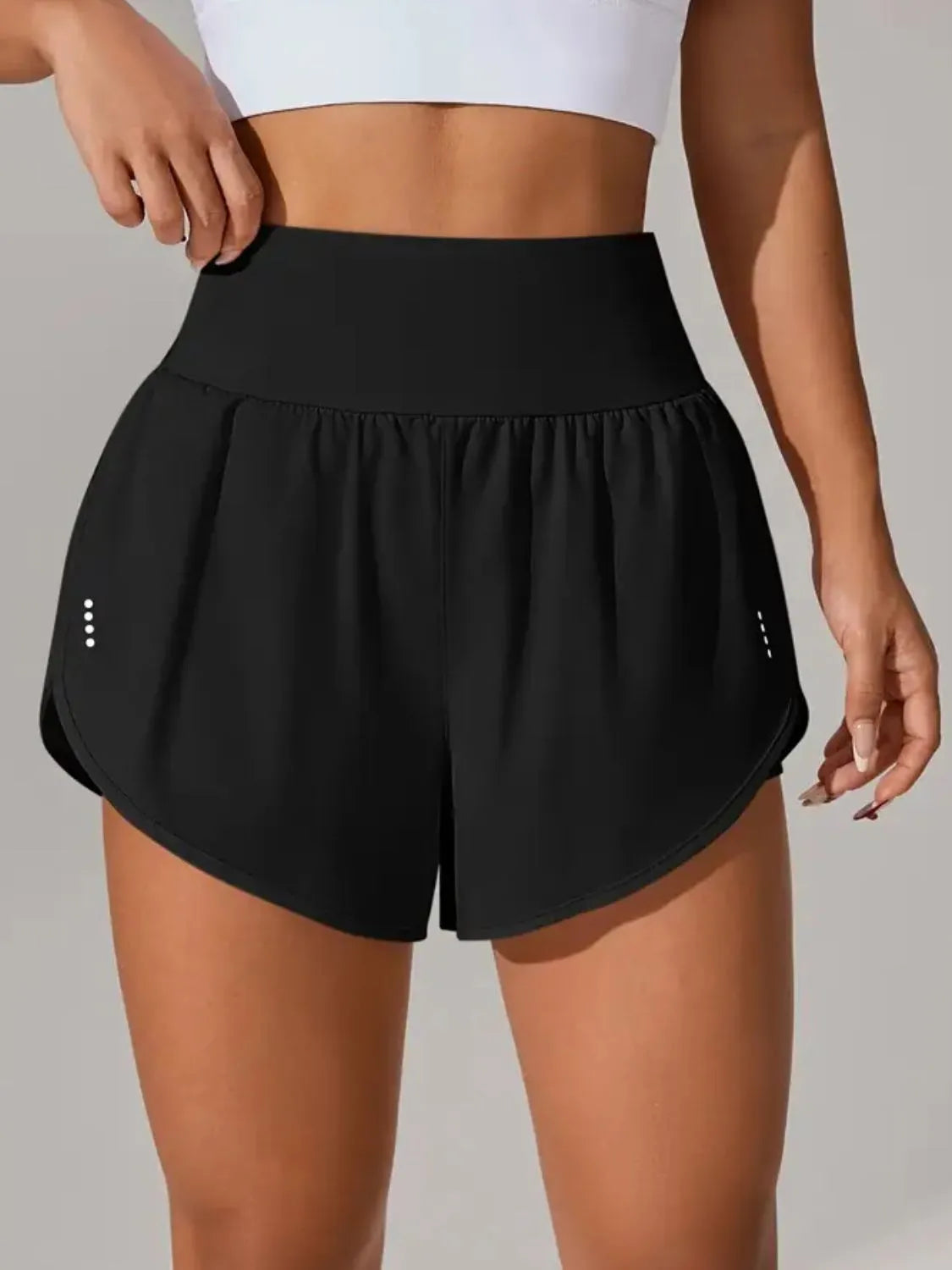 Pocketed High Waist Active Shorts - Trend Nova