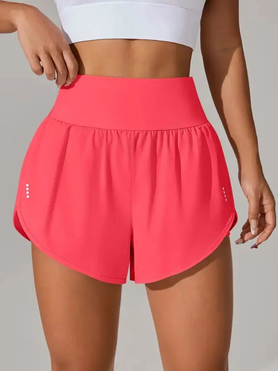 Pocketed High Waist Active Shorts - Trend Nova