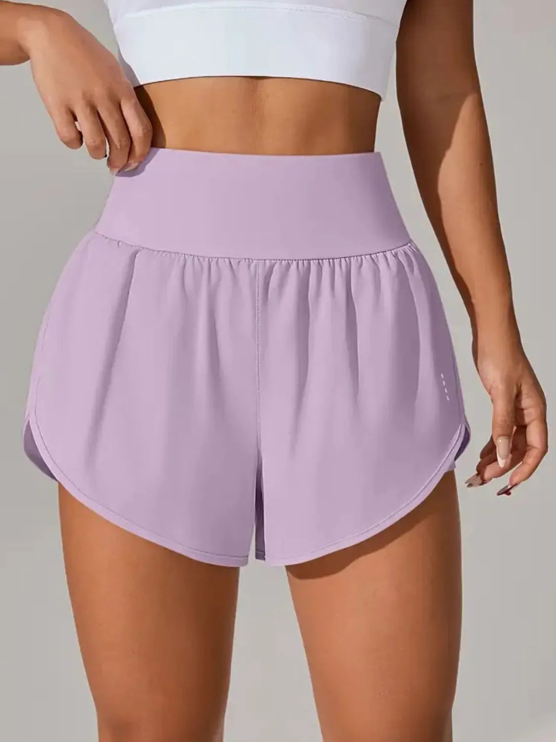 Pocketed High Waist Active Shorts - Trend Nova