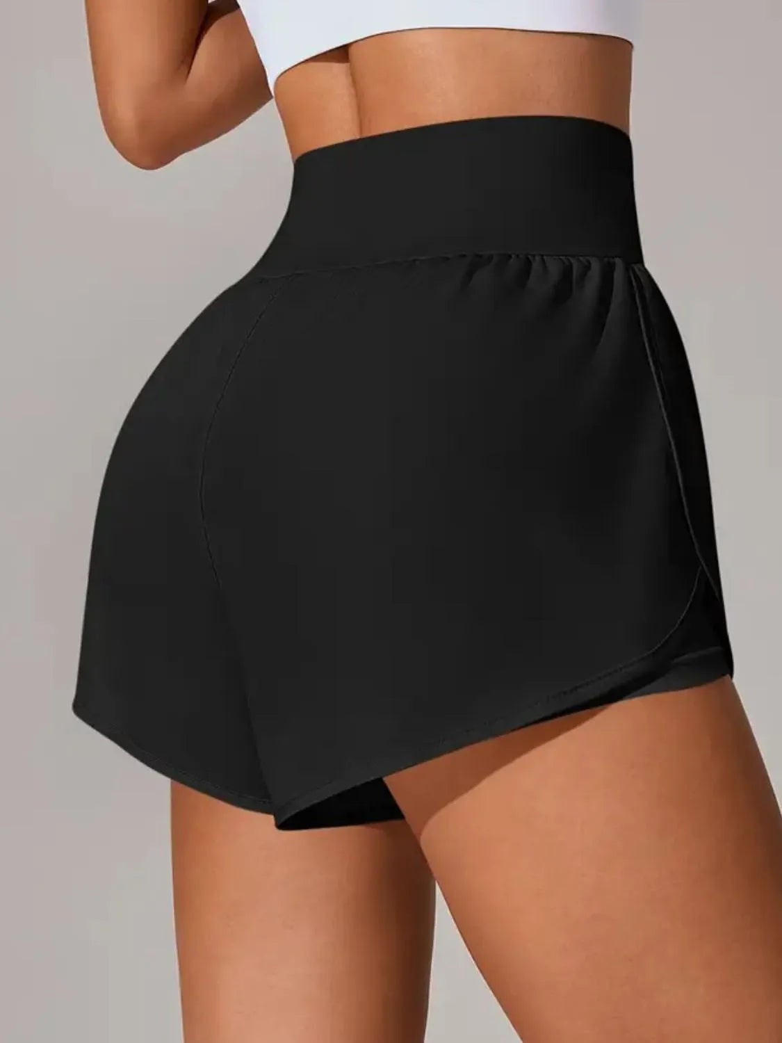 Pocketed High Waist Active Shorts - Trend Nova