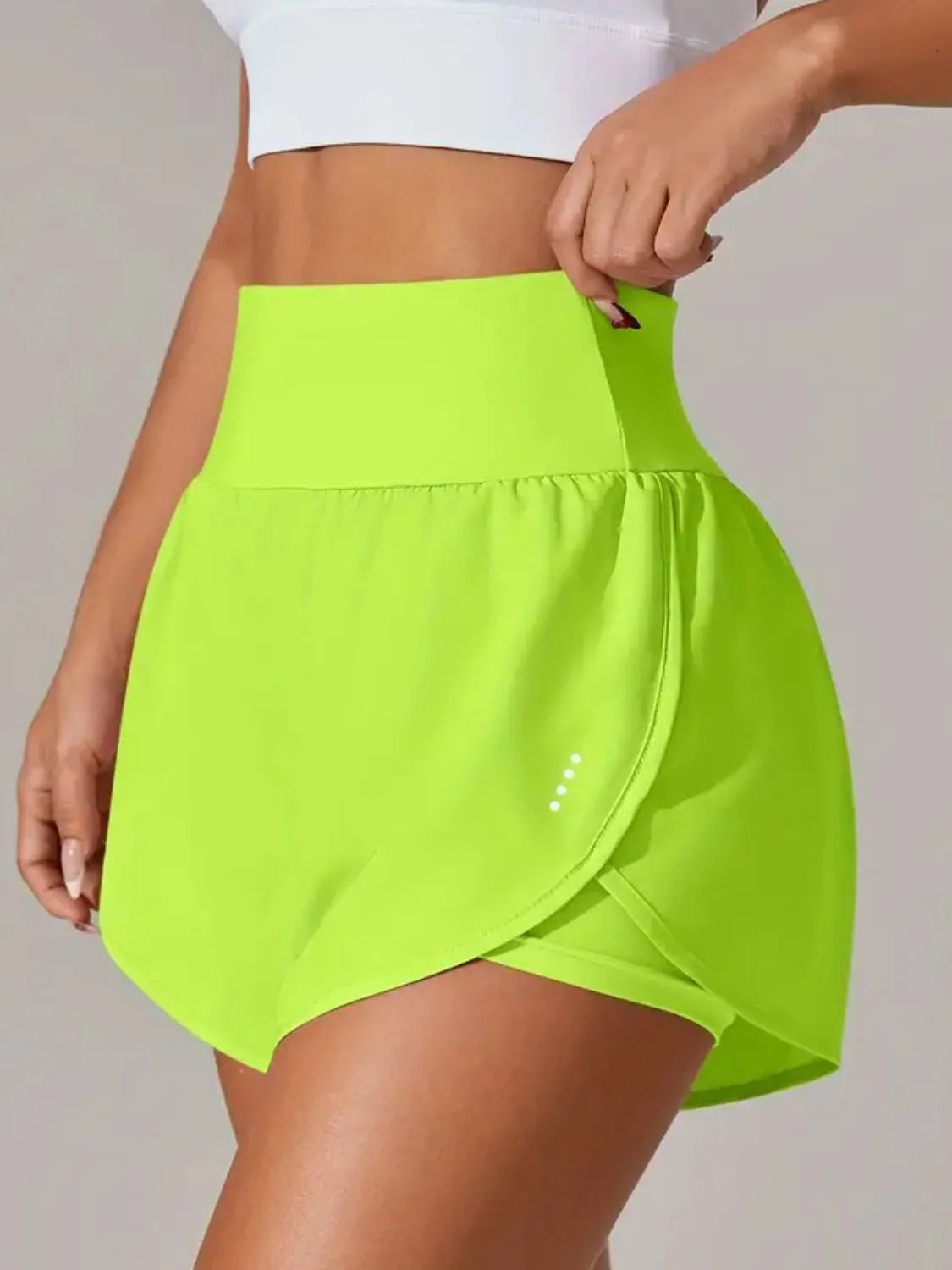 Pocketed High Waist Active Shorts - Trend Nova