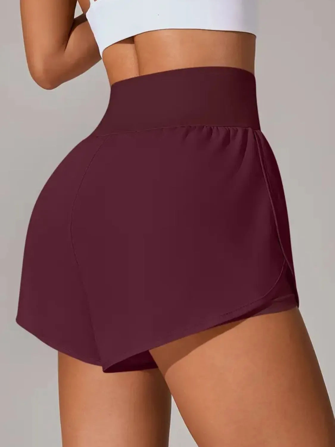 Pocketed High Waist Active Shorts - Trend Nova