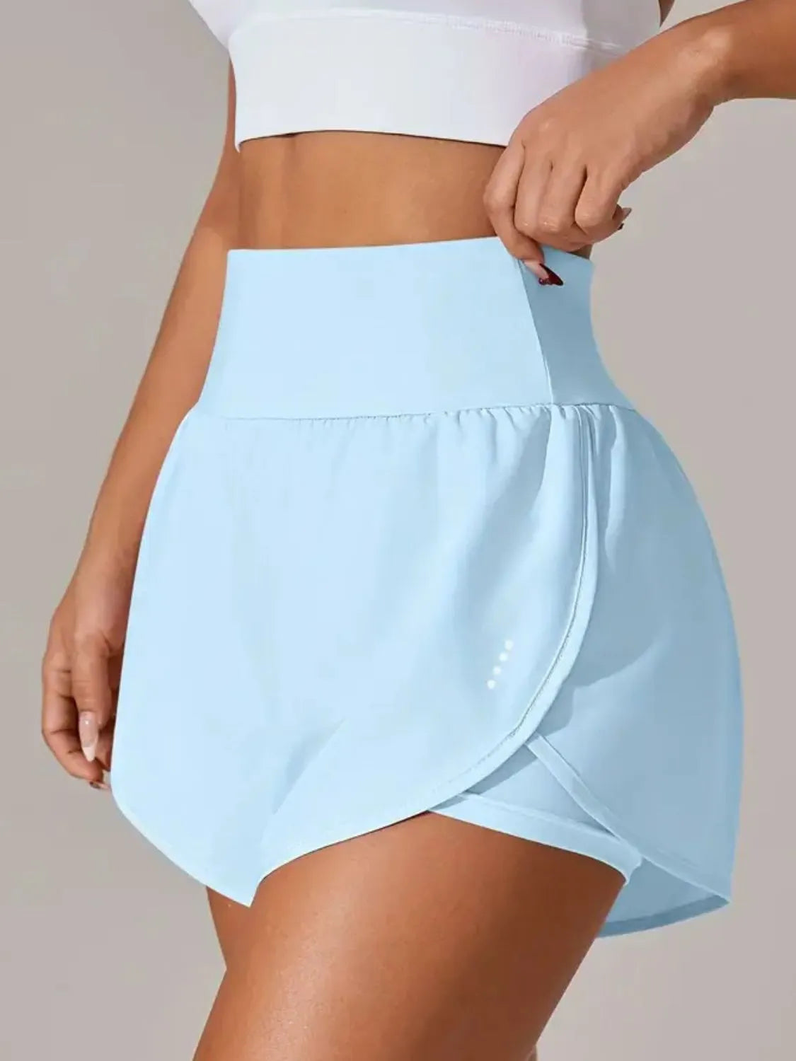 Pocketed High Waist Active Shorts - Trend Nova