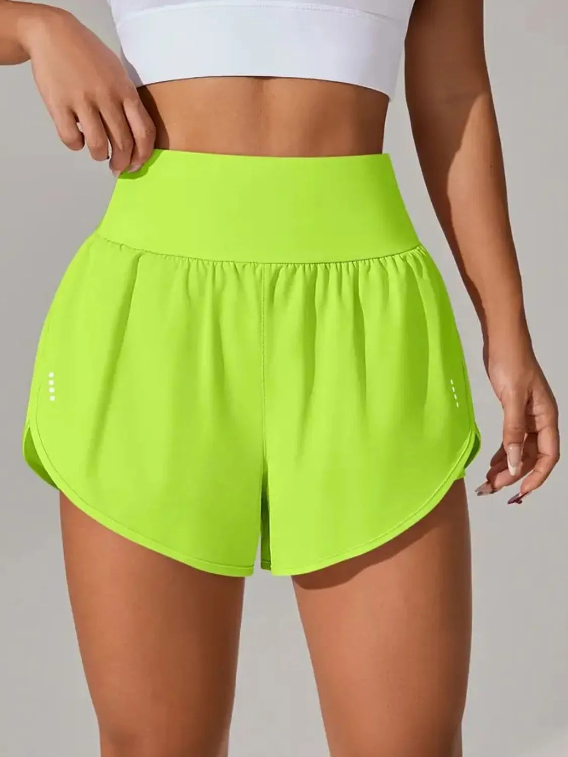 Pocketed High Waist Active Shorts - Trend Nova
