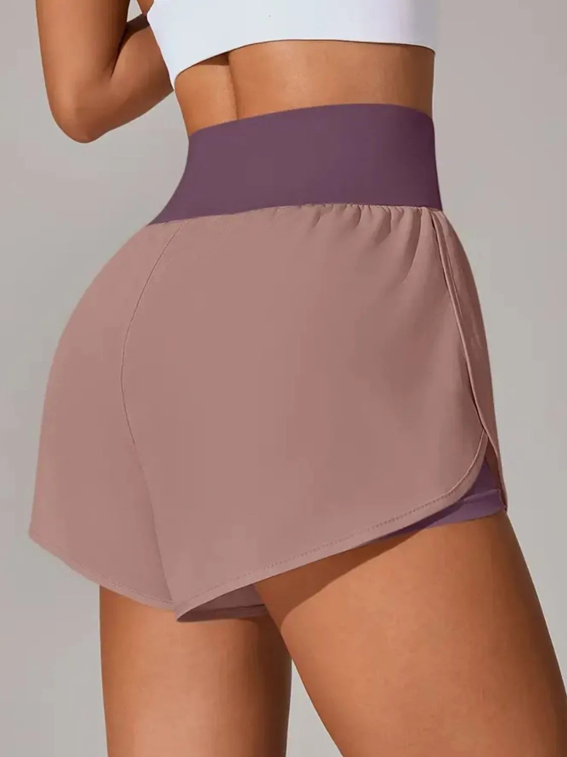 Pocketed High Waist Active Shorts - Trend Nova