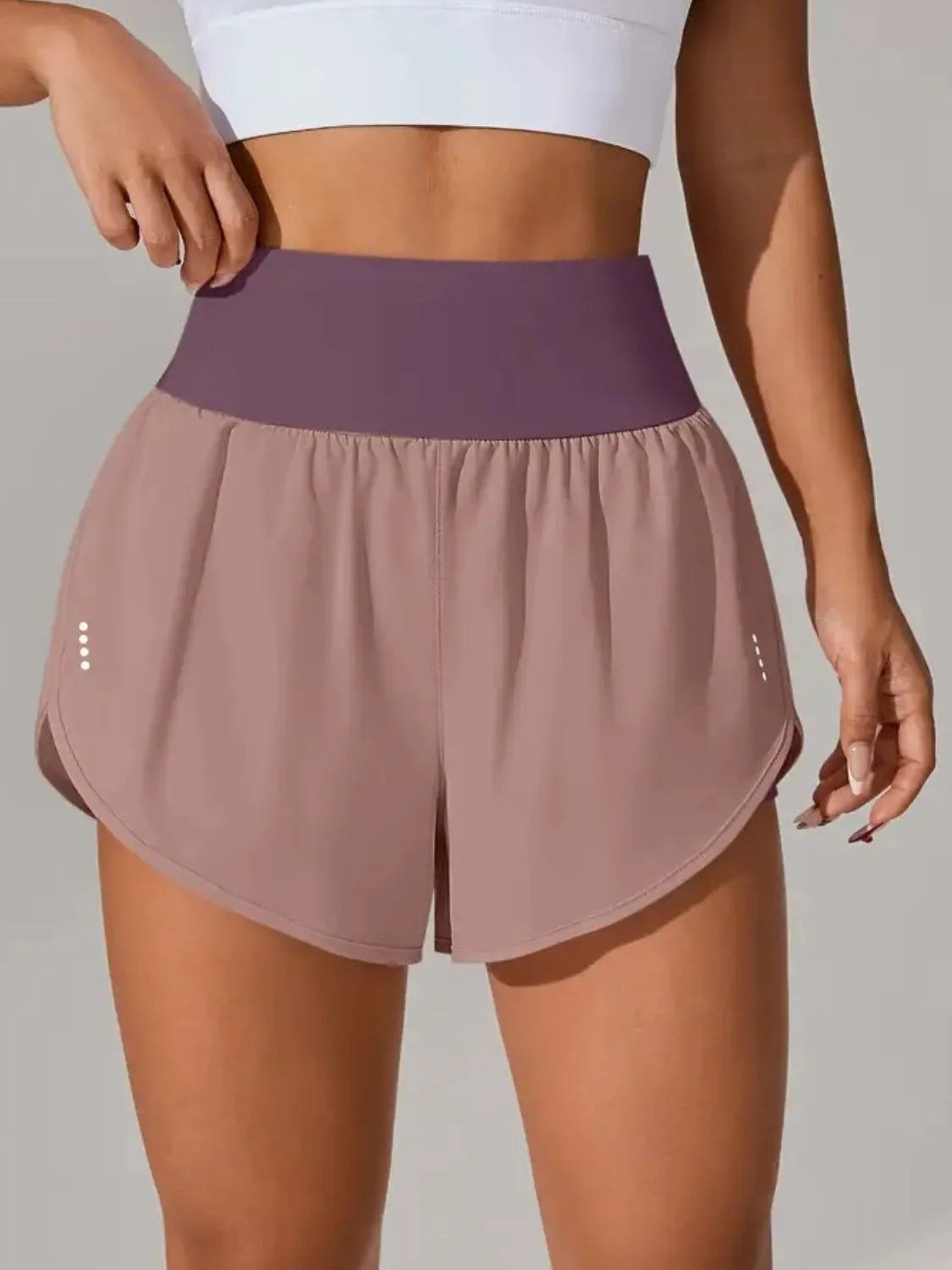 Pocketed High Waist Active Shorts - Trend Nova