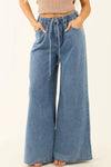 Super Wide Leg Denim Pants - Trend Nova